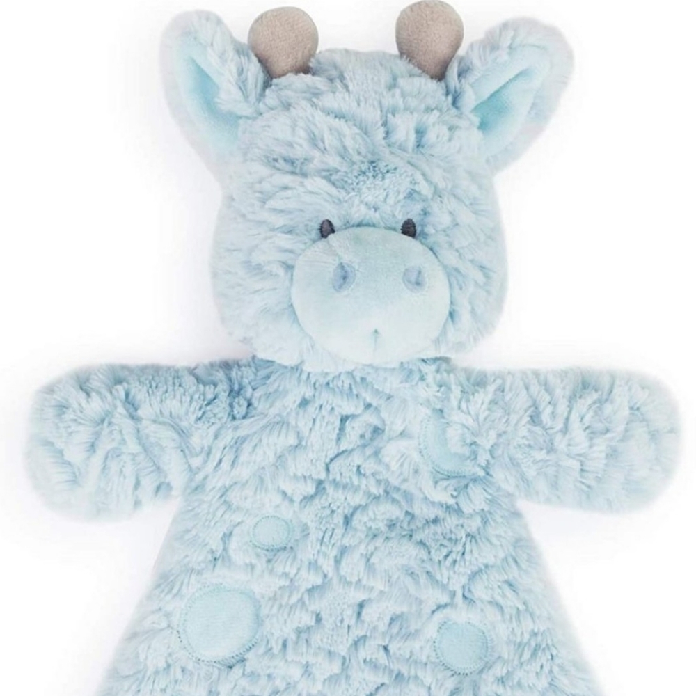 Demdaco Griffin Giraffe Soft Blue Plush – 13” x 11” Polyester Stuffed Animal